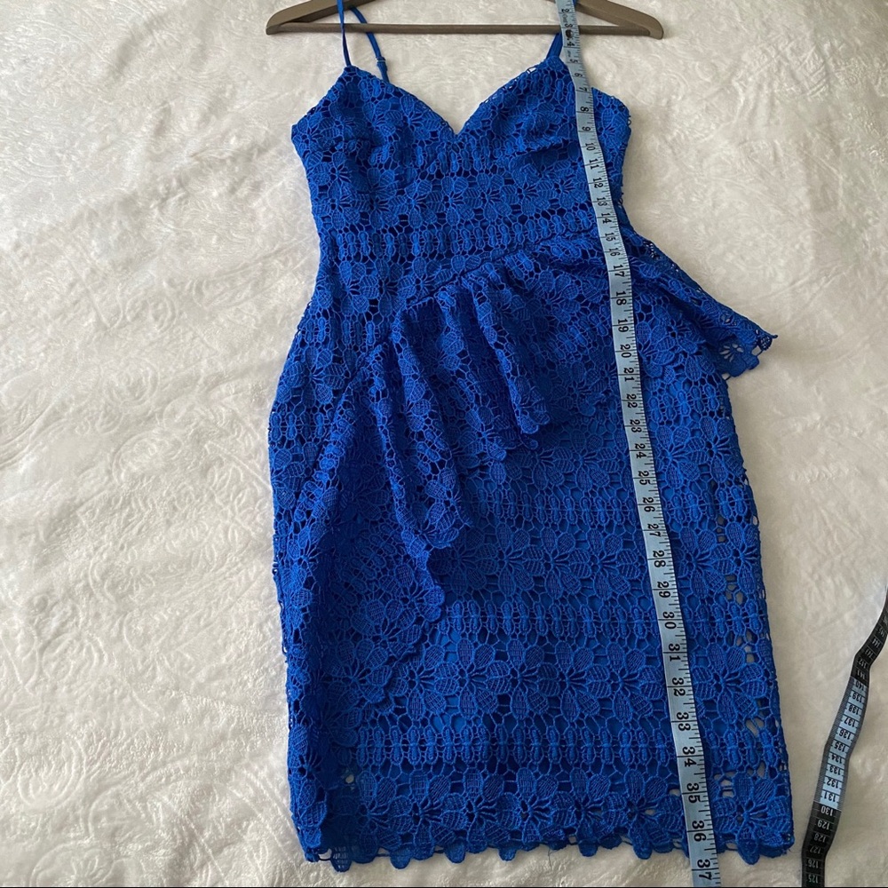 Lulu’s Blue Lace Dress - Picture 9 of 12